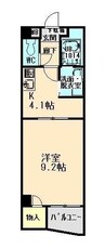 カサ ヴェルデ 1Kの間取り