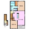 トレモントＡ 2LDKの間取り