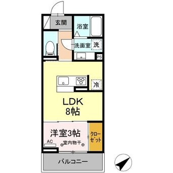 間取図 ディーシャンブル鵜の森