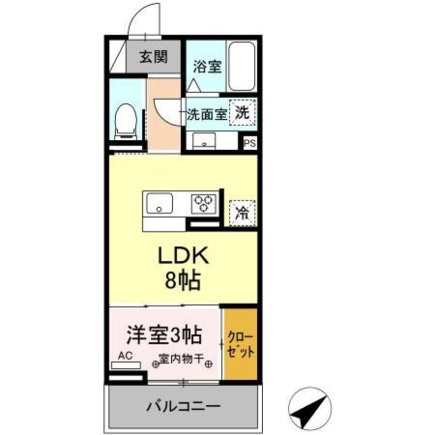 間取図 ディーシャンブル鵜の森