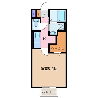 間取図 アルディーラ伊倉　B棟