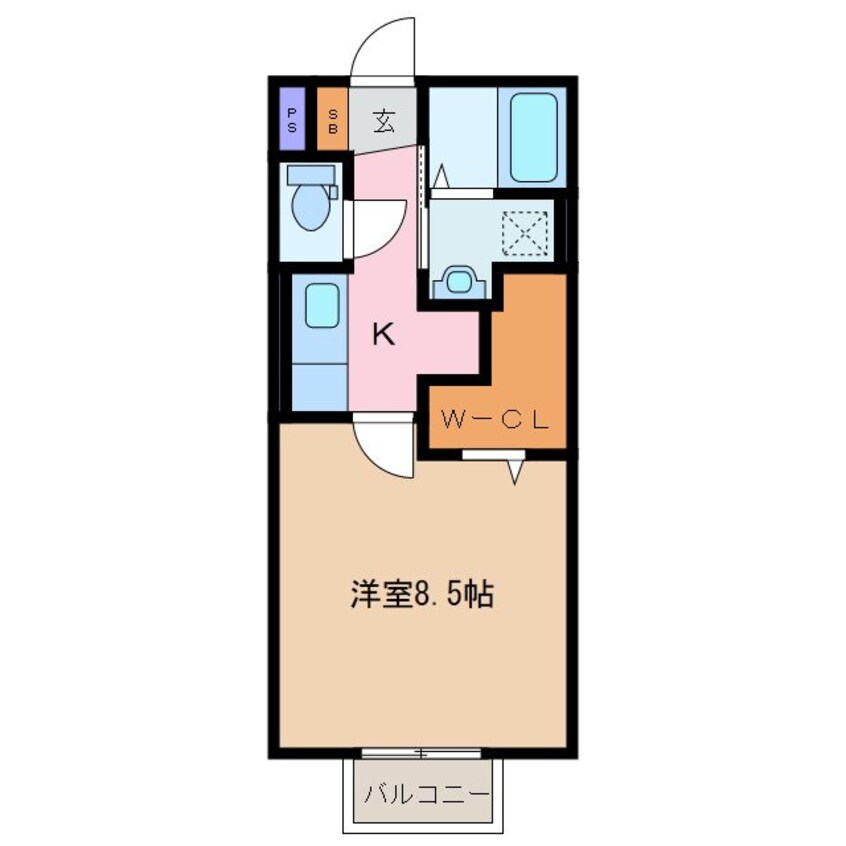 間取図 アルディーラ伊倉　B棟
