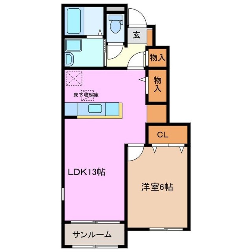 間取図 シャトー・ヴェーニュスＡ