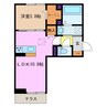 ノア・ルーナ 1LDKの間取り