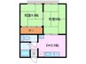 ＮＳプレイス 2DKの間取り