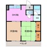 ハイツ泊 2DKの間取り