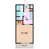 クリスタルＩＮＡＢＡ 1Kの間取り
