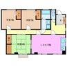 グリーンハイツ 3LDKの間取り