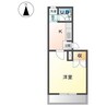 アーバンハイツミスギ 1Kの間取り