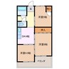 第一セントラルビル 3Kの間取り