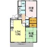 ロイヤルハイカムールＳＴ 2LDKの間取り