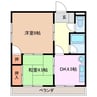サンプラザビル 2DKの間取り