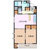 アンファブール 2LDKの間取り