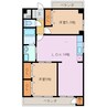 アンファブール 2LDKの間取り