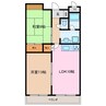 コート西浦 2LDKの間取り