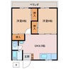第二泰和マンション 2DKの間取り