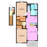 クローバー　Ｂ 2LDKの間取り