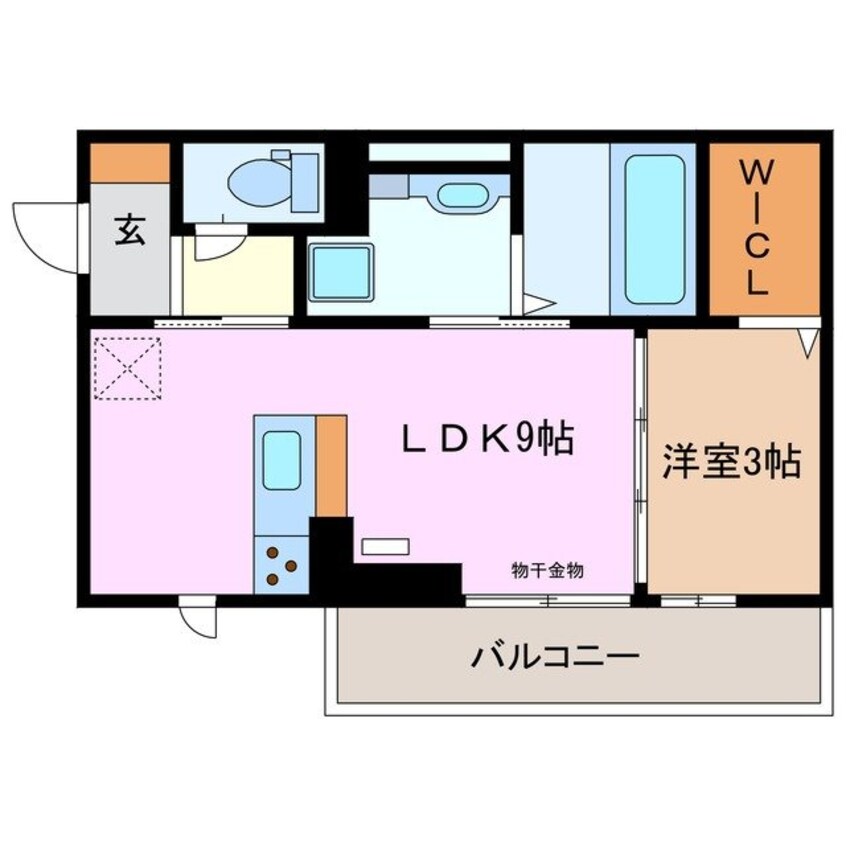 間取図 アンファン　ナッツ