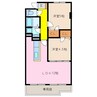 フォ・セート 2LDKの間取り