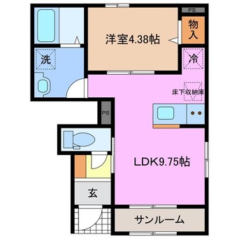 間取図 リーブルファイン白須賀