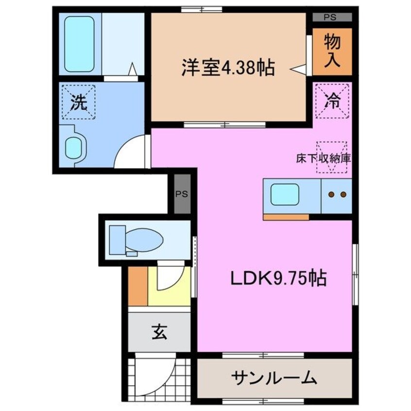 間取図 リーブルファイン白須賀