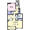ストロベリー　ライズ 1LDKの間取り