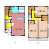 ラ・ファミーユ四日市城東Ⅱ 3LDKの間取り