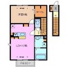 カーザ　ヴィータ 1LDKの間取り