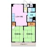 堀田ビル 2LDKの間取り