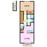 グリーンタウン2番館 1LDKの間取り