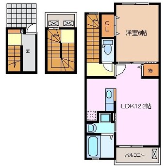 間取図 プラシード　キャトル