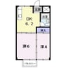 サニーコート日永 2DKの間取り