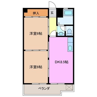 間取図 アミティエ四日市