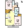 フィオーレ松本　B棟 2LDKの間取り