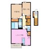 フォルビート　Ⅱ 2LDKの間取り