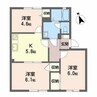 アドミラブールD棟 3Kの間取り