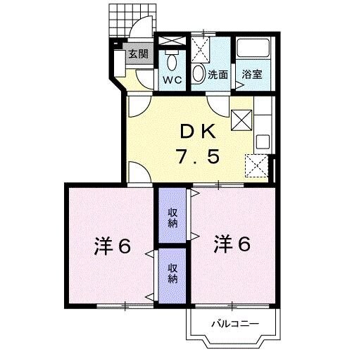 間取り図 シャトー・ノ－ルⅠ