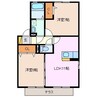 ジュリエッタ　Ａ 2LDKの間取り
