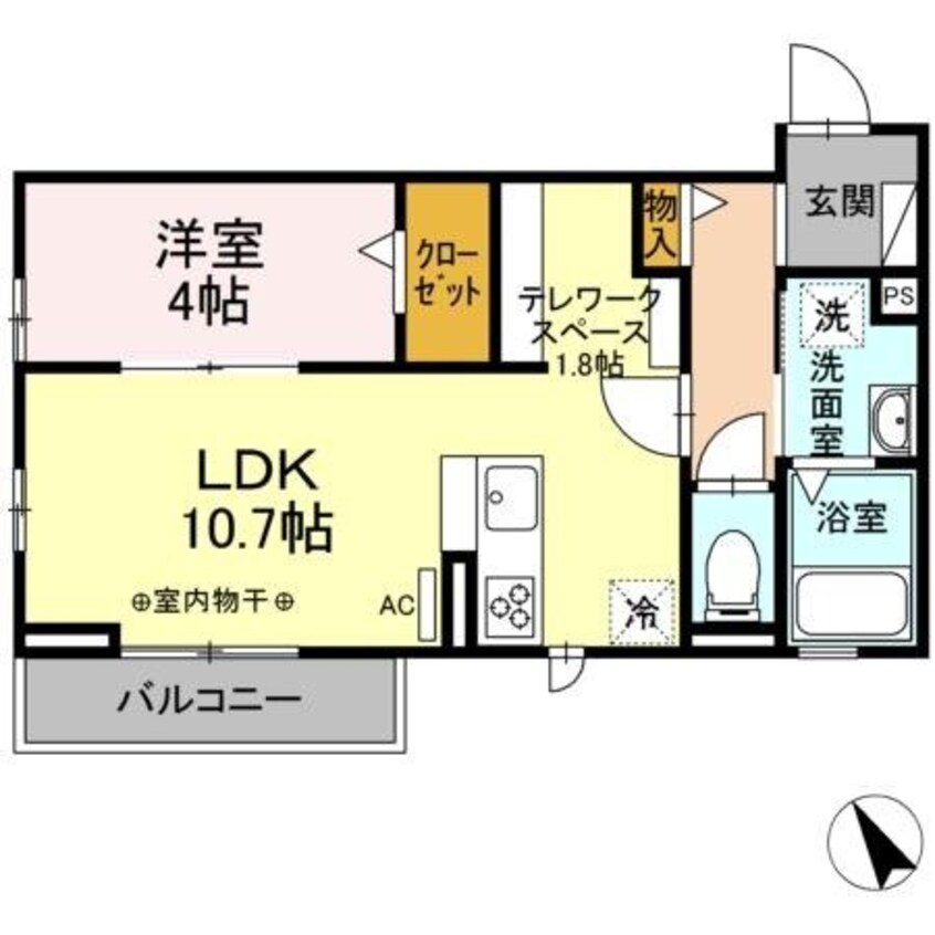 間取図 フォルトゥーナ　ヒロ