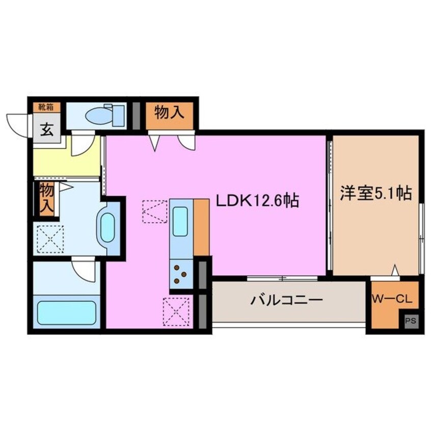 間取図 ディーシャンブル 北町