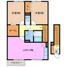 シャルムマスダⅠ　B 2LDKの間取り
