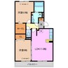 フィオーレ ジャンダルム 2LDKの間取り