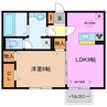 レスピーユ 1LDKの間取り