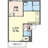 エステート日永 B 1LDKの間取り