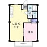 ル・パティオ 1LDKの間取り