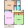 サンガーデン南四日市　C 2LDKの間取り