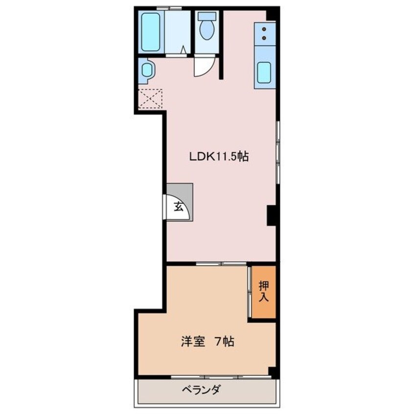 間取図 安島コーポ