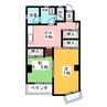 下田ビル 2DKの間取り