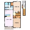 ＨｏｎｇｏｕｓｏｕＡ 2LDKの間取り
