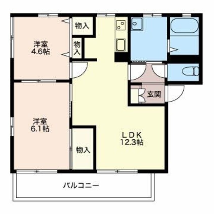 間取図 アイリスときわB棟